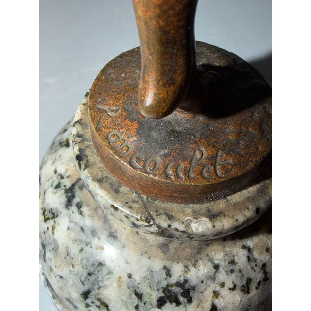 Antique Diana the Huntress Miniature Bronze Sculpture After Rancoult For Sale - Image 10 of 12