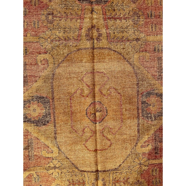 1900 Antique Tribal Khotan Samarkand Rug For Sale In Los Angeles - Image 6 of 9