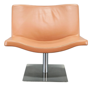 Wave Leather Lounge Chair by Peter Maly for Tonon, Italy, 1990s