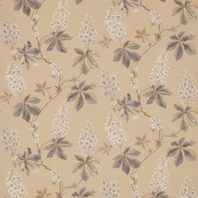 Sanderson Chestnut Tree Fabric in Wheat/Pebble - a Sample For Sale
