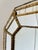 Hollywood Regency Vintage Spanish Venetian-Style Wall Mirror, Octagonal Brass, 1980s Hollywood Regency For Sale - Image 3 of 9