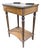 Antique Louis XVI Style Mahogany Rafraichissoir Side Table With Marble Top For Sale