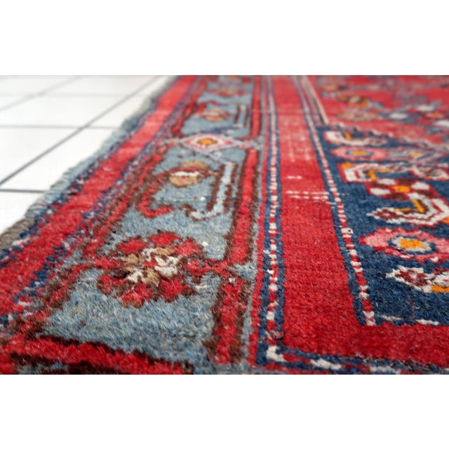 Persian 1920s, Antique Persian Hamadan Handmade Rug 4 X 7 For Sale - Image 3 of 13