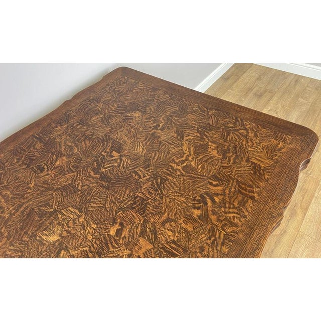 Vintage French Louis XVI Carved Oak Extendable Dining Table For Sale - Image 10 of 17