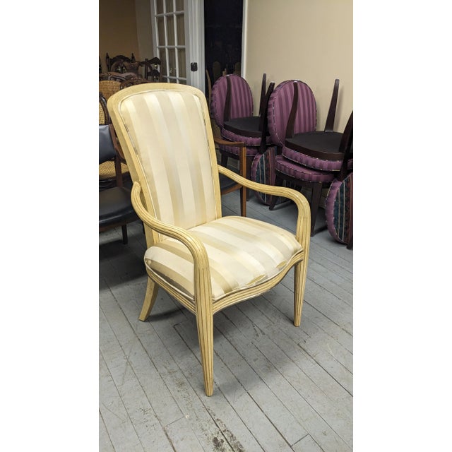 Late 20th Century Century Furniture Contemporary Pickled Oak Dining Chairs Patina Finish 3812s - Set of 6 For Sale - Image 10 of 12