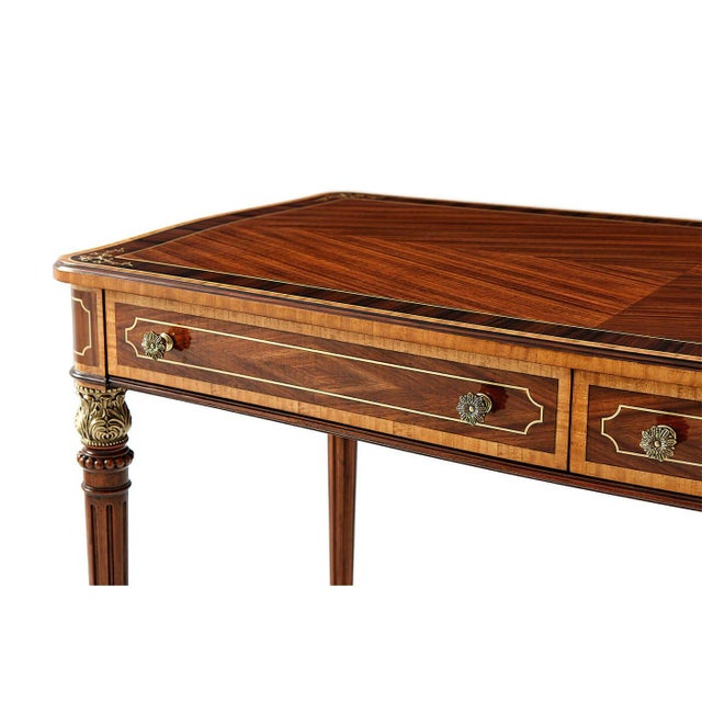 Wood Regency Style Desk For Sale - Image 7 of 8