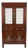 Vintage Chinese Cabinet With White Floral Inlay & Mirrored Doors – Statement Piece For Sale