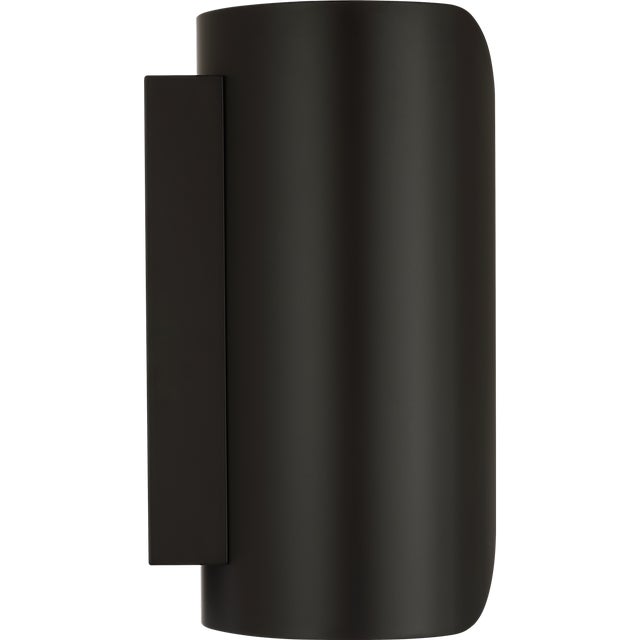 Modern Anne-Marie Barton for Visual Comfort Signature Armise 14" Sconce in Matte Carbon with Nova Frost For Sale - Image 3 of 10