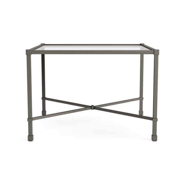 Brown Jordan Brown Jordan Venetian 26" Square Occasional Table - Glass Top, Mica frame For Sale - Image 4 of 11