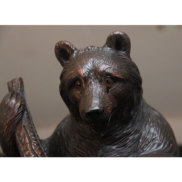 19th Century Black Forest Bear Hall Stand, 1880s For Sale - Image 14 of 18