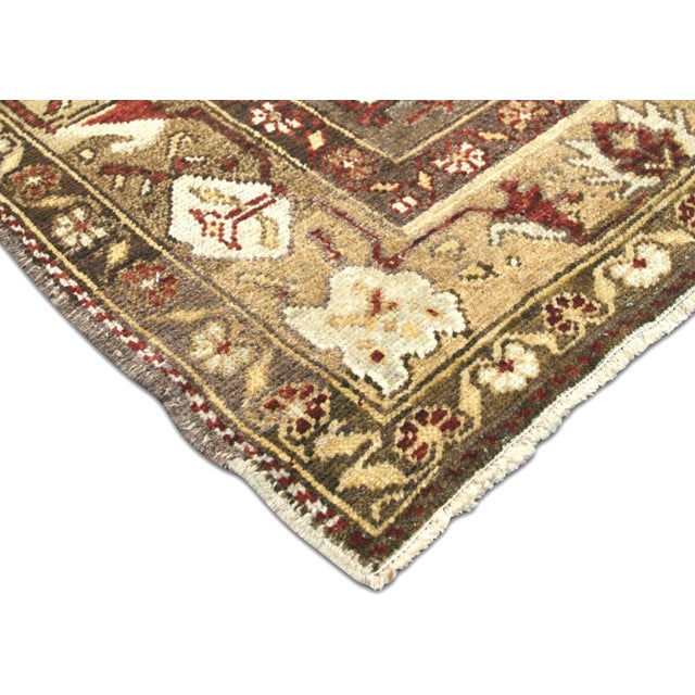 Traditional 1960s Turkish Oushak Rug For Sale - Image 3 of 6