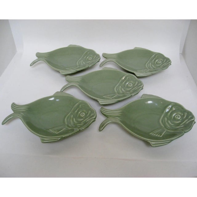 Vintage Hall Fish Shaped Plates Set of 5 Chairish