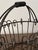Black Vintage 1930s Oval Twisted Iron French Country Basket For Sale - Image 8 of 9