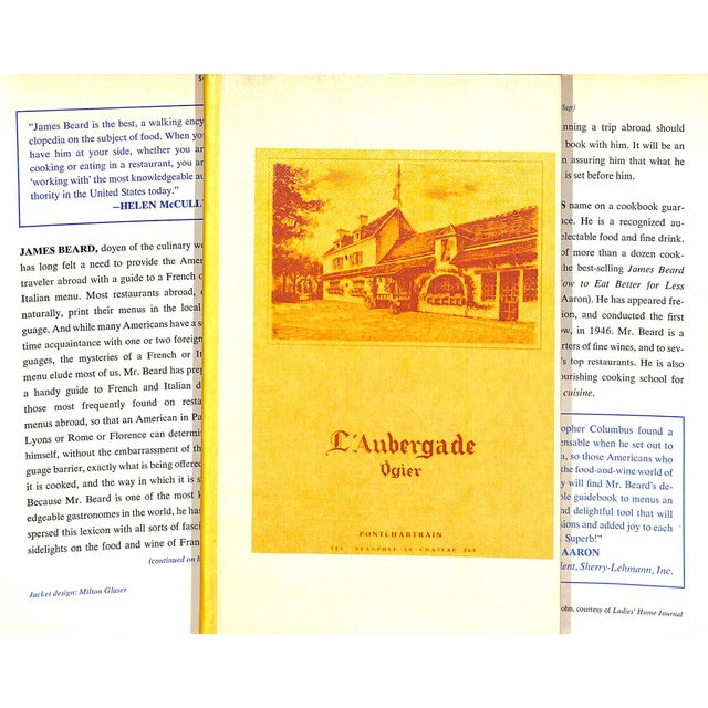 Traditional "How to Eat (And Drink) Your Way Through a French (Or Italian) Menu" 1971 Beard, James For Sale - Image 3 of 9
