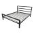 California King Room & Board Parsons Bed Frame, Natural Steel For Sale