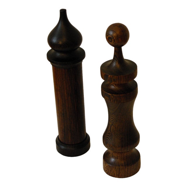Vintage Wenge Wood Pepper Mill from Laurids Lonborg, Denmark, 1960s For Sale