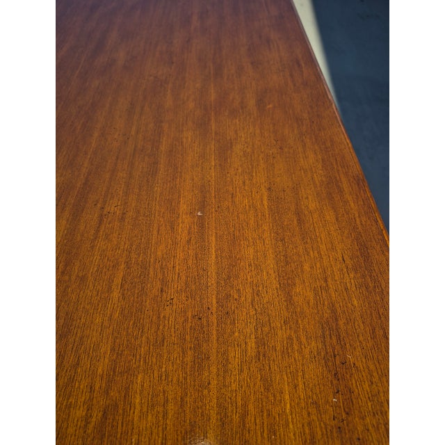 Late 20th Century Georgian-Style Carved Wood Writing Desk For Sale - Image 9 of 17