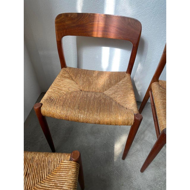 Model 75 Straw Chairs by Niels Otto Møller, 1950s, Set of 4 For Sale - Image 18 of 18