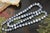 Blue Vintage Natural Denim Blue Sponge Coral Hand Knotted Bead Necklace 32" Long For Sale - Image 8 of 15
