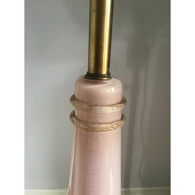 Mid 20th Century Italian The Marbro Lamp Pink Ice Murano Opaline Glass Lamp XL For Sale In New York - Image 6 of 12