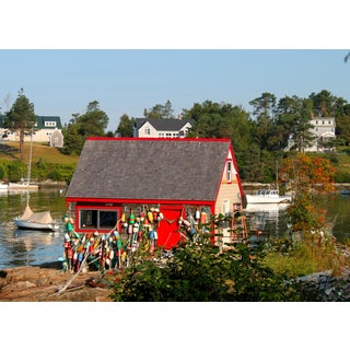 Josh Moulton "House With Buoys in Maine" Photo For Sale