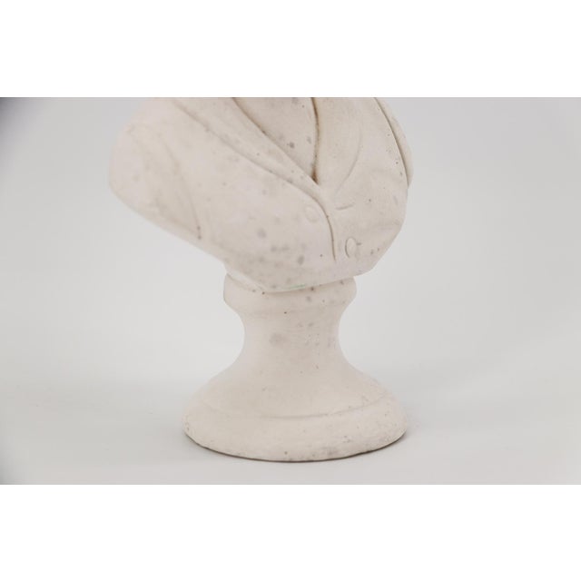 1950s 1950s Small Bust of Young Boy, Plaster, French For Sale - Image 5 of 12