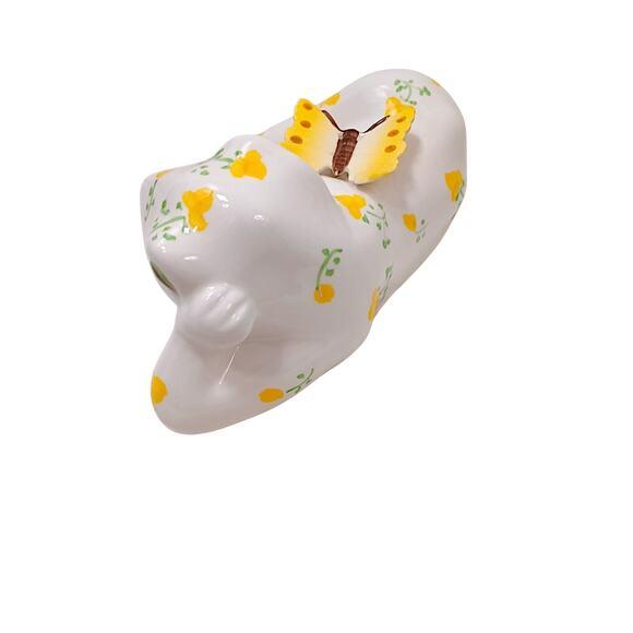 Anthropomorphic Ceramic Relaxing Frog Large 11" Designer Collectible Vintage Rare For Sale - Image 4 of 11