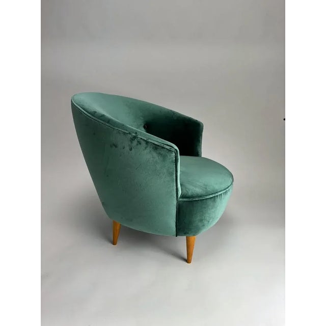 Mid-Century Armchairs in the style of Federico Munari, Italy, 1950s, Set of 2 For Sale - Image 9 of 10