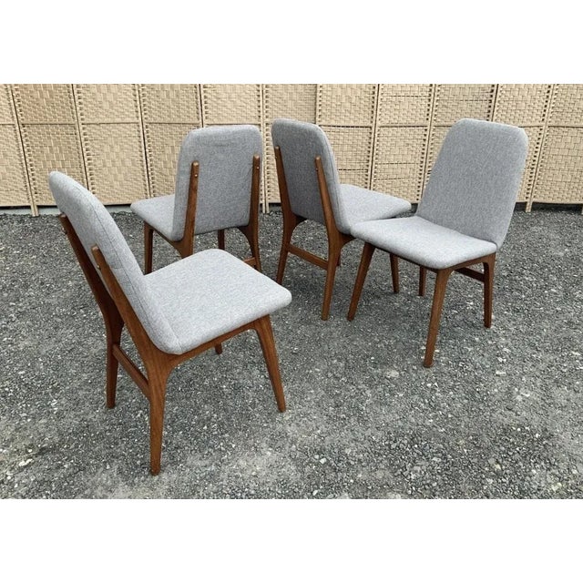1960s Dining Chairs Designed attributed to Greaves & Thomas for Schreiber, 1960s, Set of 4 For Sale - Image 5 of 13