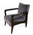 Art Deco Style Black Ebony Finish and Grey Cotton Velvet Atena Armchair by Casa Botelho For Sale - Image 11 of 11