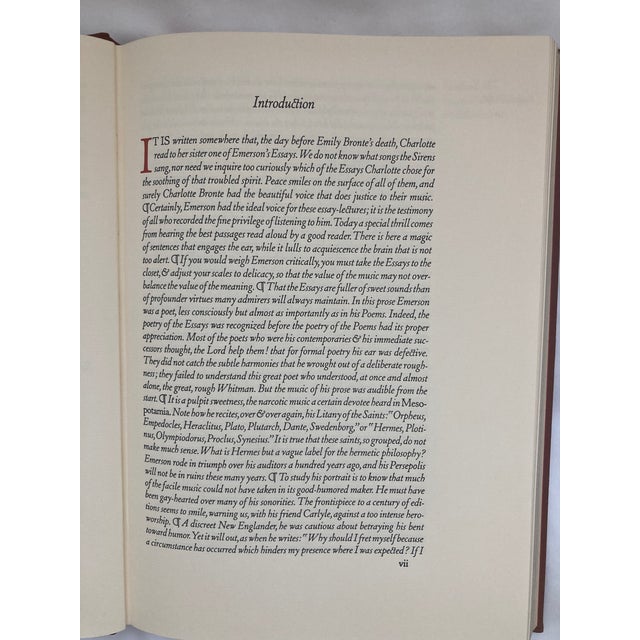 The Essays of Ralph Waldo Emerson / a Vintage Collector’s Edition Volume / 1979 For Sale In Nashville - Image 6 of 9