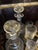 19th Century Walnut Burl Liquor Cabinet, Set of 21 For Sale - Image 11 of 14