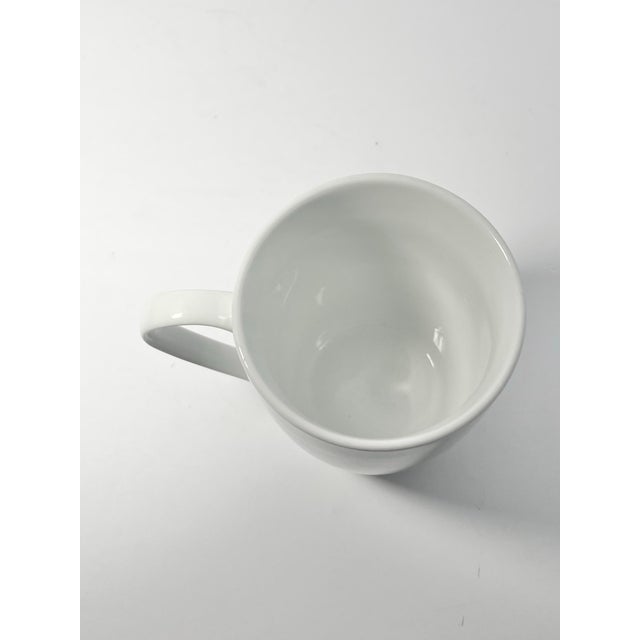Crate & Barrel Crate & Barrel “Aspen” Set of 8 White Porcelain Mugs For Sale - Image 4 of 5