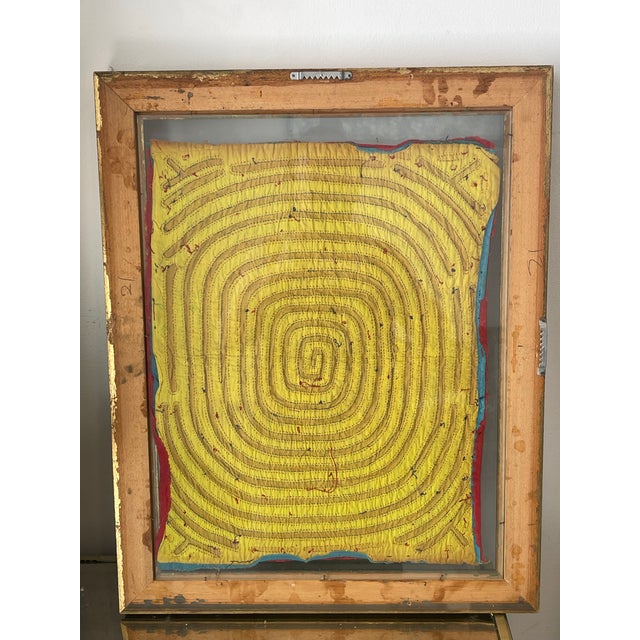 Antique African Textile Fragment Framed For Sale In Miami - Image 6 of 8