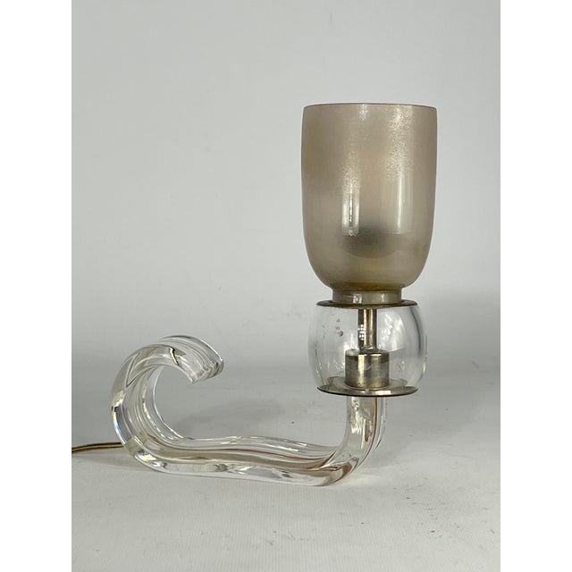 Art Deco Murano Glass Table Lamp from Barovier, Italy, 1930s For Sale - Image 4 of 6