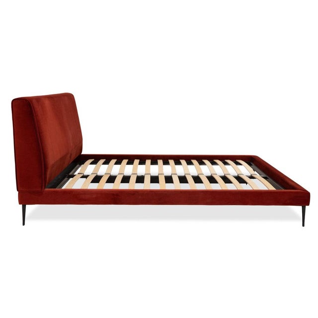 Fabric Bed in Red from Boconcept For Sale - Image 9 of 12