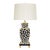 Leopard Painted Tole Lamp For Sale