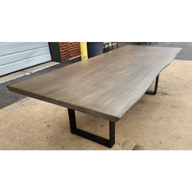 2020s Century Furniture Guanacaste Single-Slab Wood Dining Table For Sale - Image 5 of 9