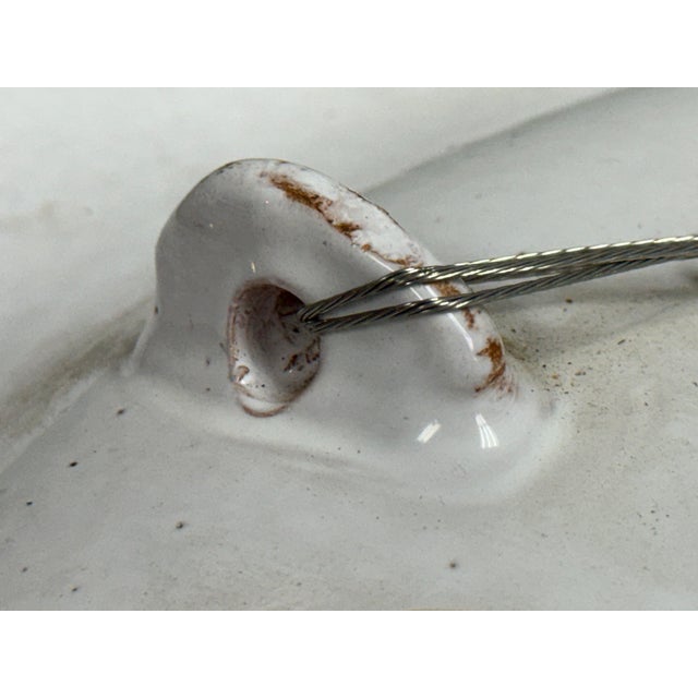 Corttura M Zellini Hand Painted Italian Ceramic Plate For Sale - Image 12 of 12