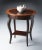 Spritely Home Accent Furniture Jeanette Nouveau Oval Accent Table, Dark Brown For Sale - Image 4 of 5