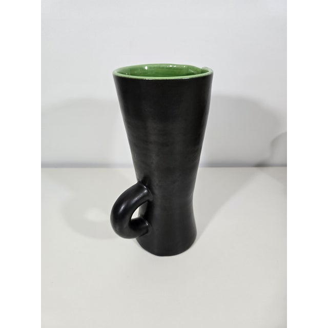 Ceramic Model 860 Pitcher and Tumblers by Pol Chambost, France, 1950s, Set of 7 For Sale - Image 11 of 17