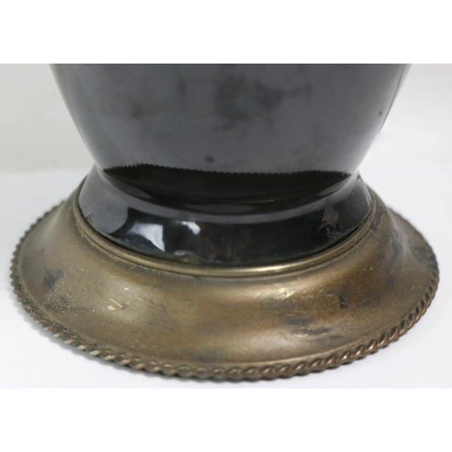 Ceramic Ceramic Table Lamp in the Chinese Taste Ca. 1920 - 1940's For Sale - Image 7 of 9