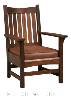 1910s L&jg Stickley Lounge Arm Chair Mission Arts and Crafts