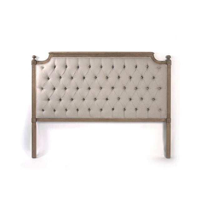 Upholstered in our sophisticated Natural linen, this queen sized headboard is a timeless piece that will give a dramatic...