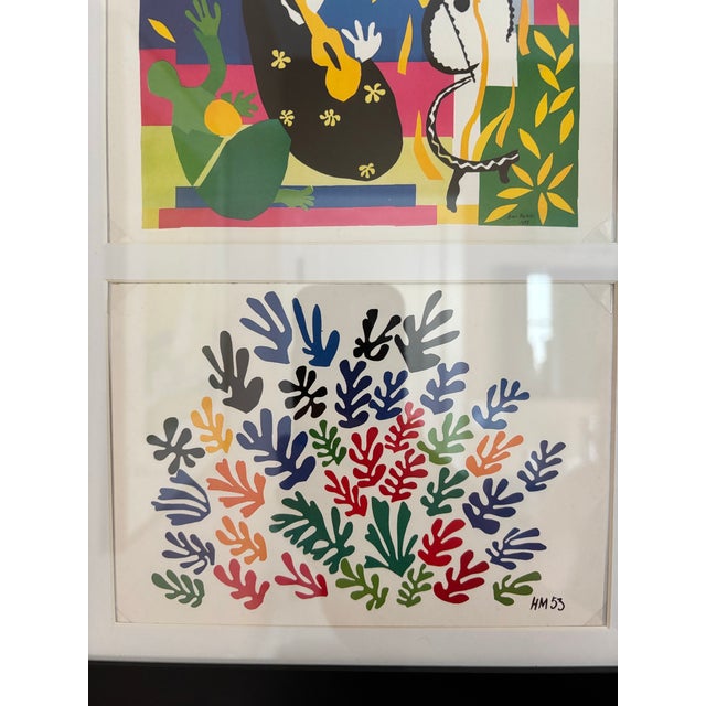 Henri Matisse Matisse Postcard Prints Framed Matted Signed in Plate For Sale - Image 4 of 7