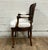 French Vintage Louis XV Style Caned Fauteuil Armchair For Sale - Image 3 of 6