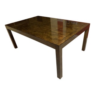 1970s John Widdicomb Olive Burl Dining Table For Sale