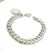 Traditional 1990s Tiffany & Co Estate Double Chain Bracelet 7.5" Sterling Silver For Sale - Image 3 of 8