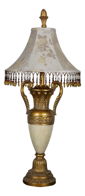 Vintage Berman Neoclassical Greek Acanthus Leaf Trophy Urn Table Lamp
