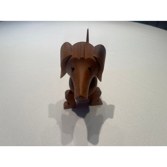 Wood Vintage Signed Kay Bojesen Dachshund For Sale - Image 7 of 14